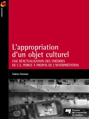 cover image of L' appropriation d'un objet culturel